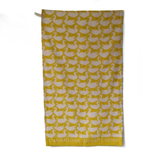 Acid Yellow Ducks Tea Towel