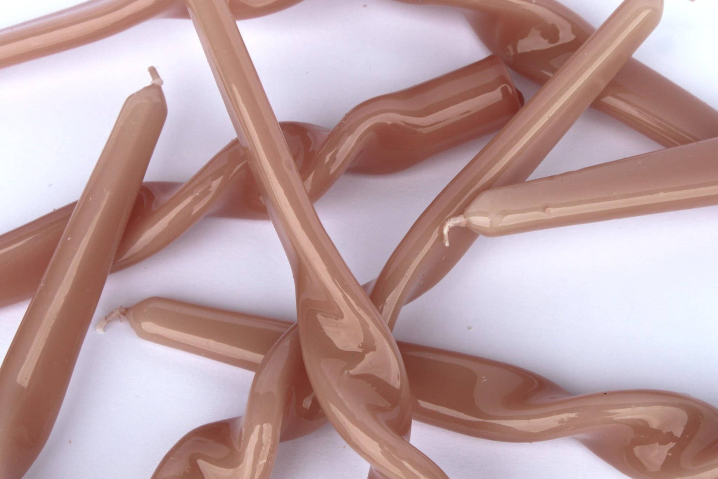 MÆGEN Twist Taper Candles - Plaster Pink