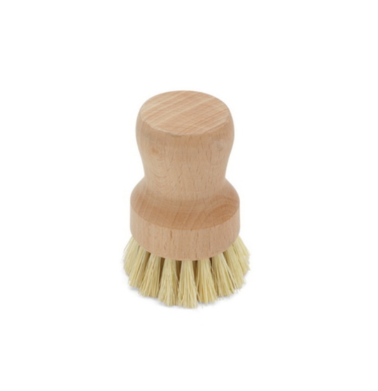 Fox Run Small Natural Dish Brush with Fiber Bristles, 3"