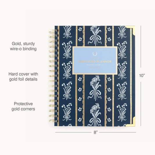 Emily Ley 2026 Poppy Posies Spiral Weekly Simplified Planner