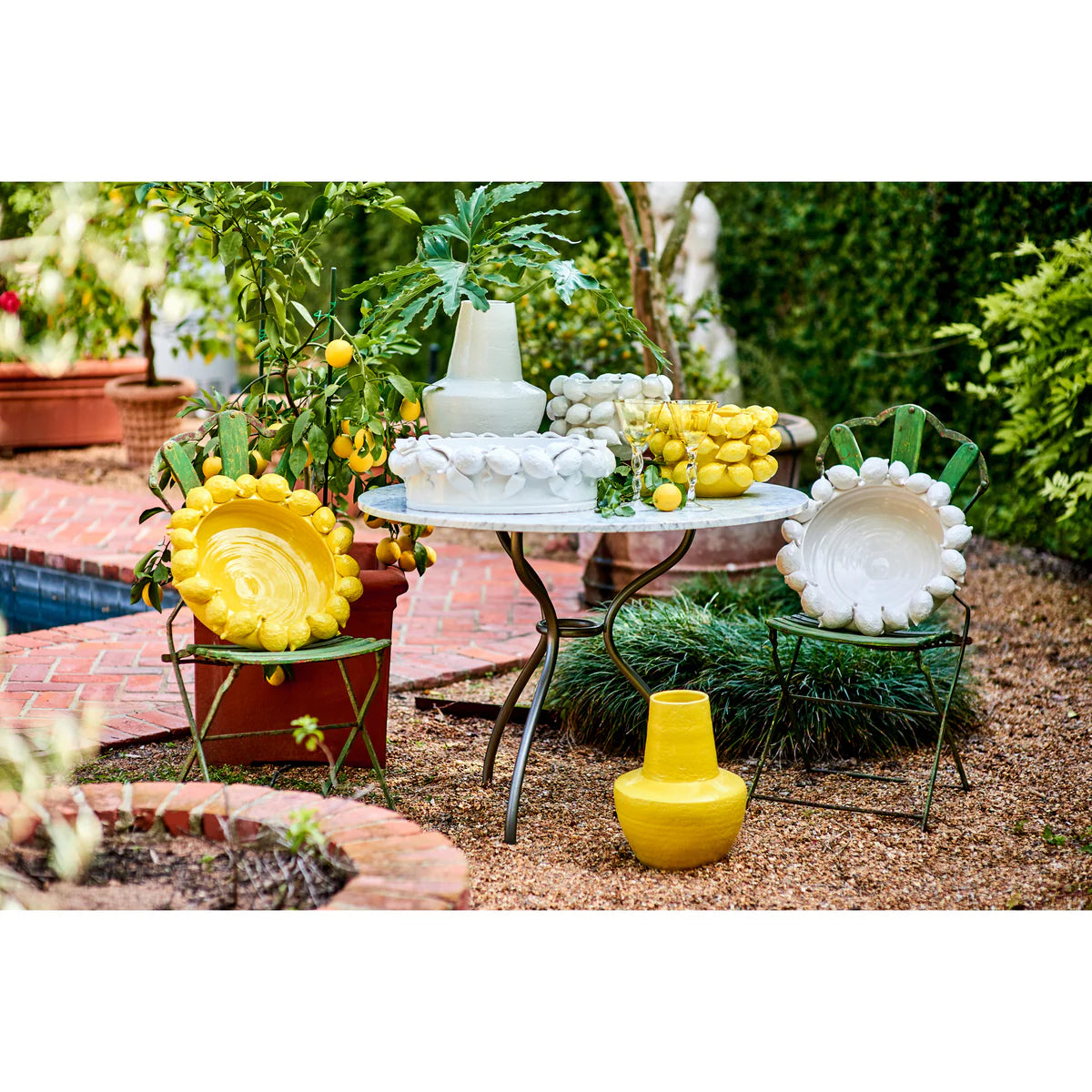 Ceramic Lemon Accent Bowl