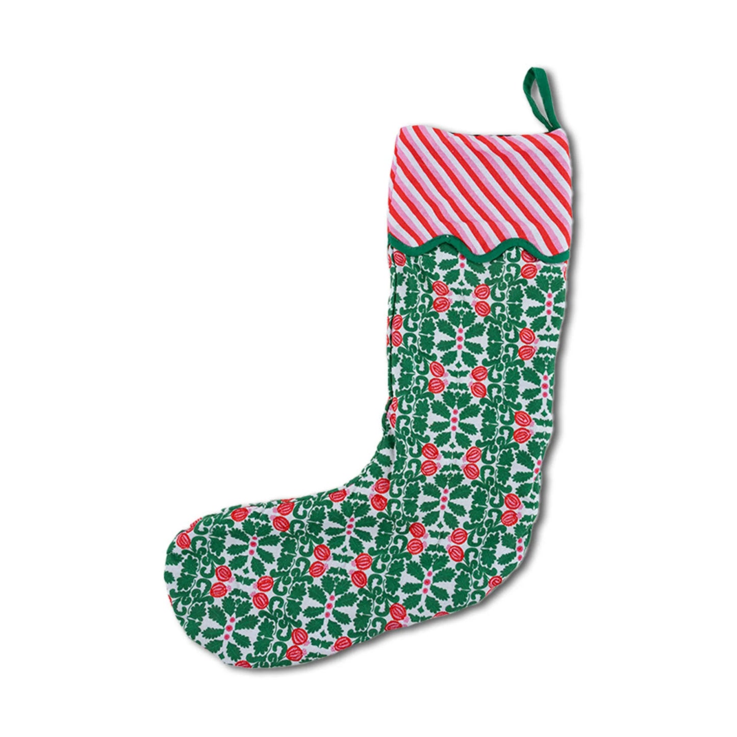 Pomegranate Embroidered Christmas Stocking