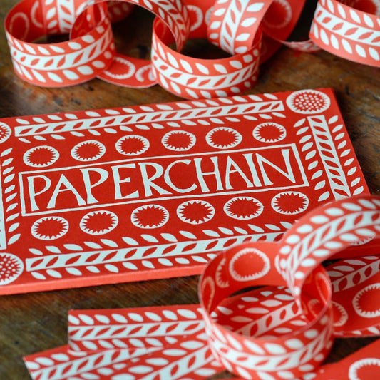 Red + White Paperchain