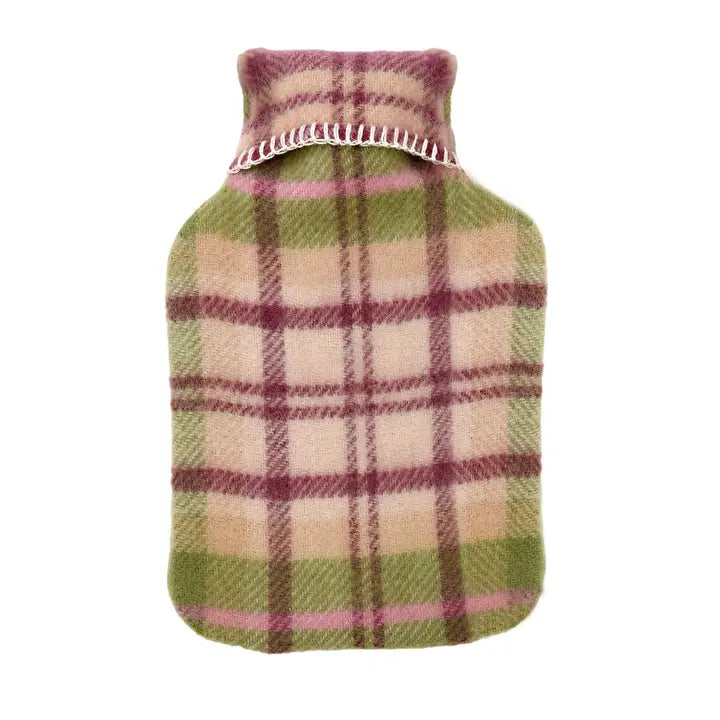 Cottage Check Wool Hot Water Bottle