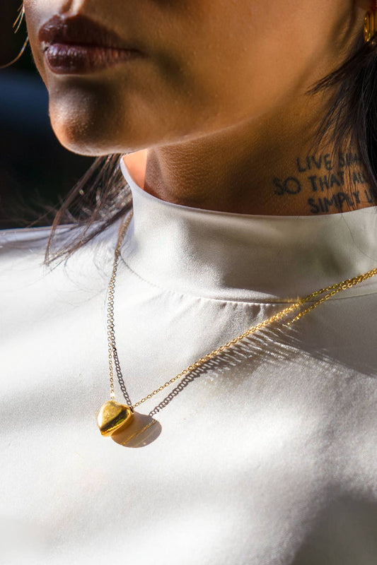 Can't Heartly Wait Mini Necklace