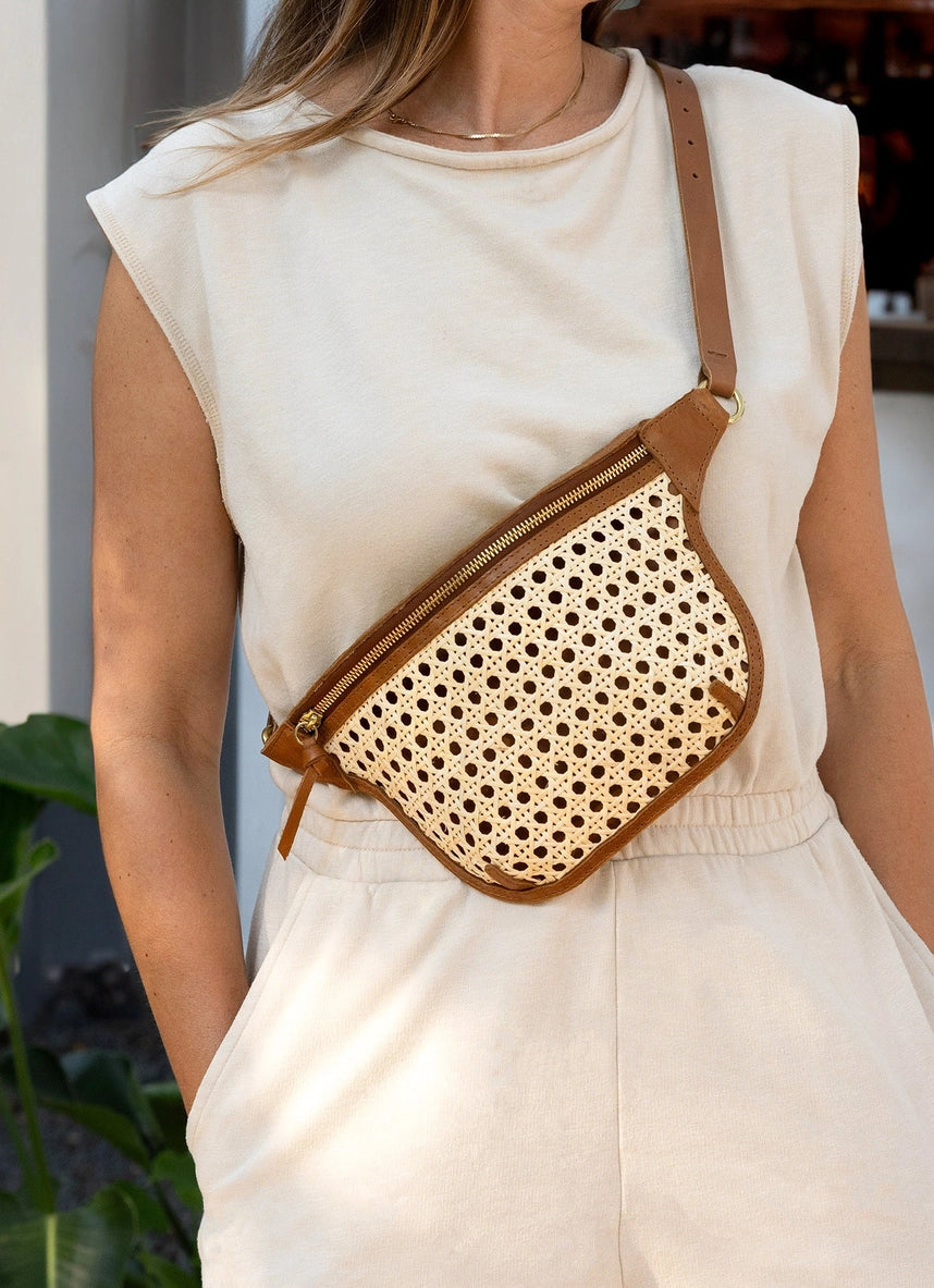 Rattan Crossbody Bag