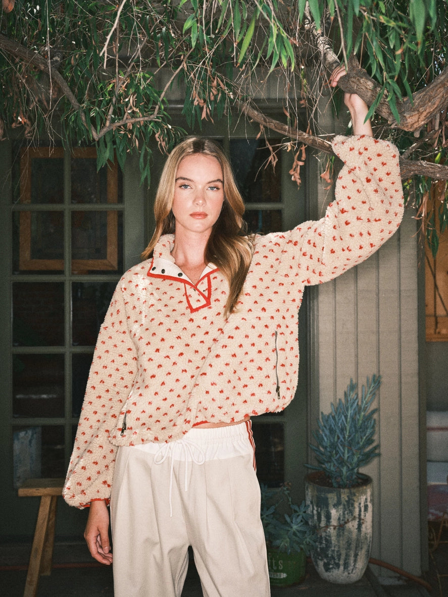 Heart Fleece Pullover