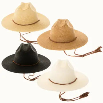 Straw Flat Brim Cowboy Hat
