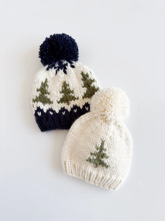 Knit Tree Baby Beanie