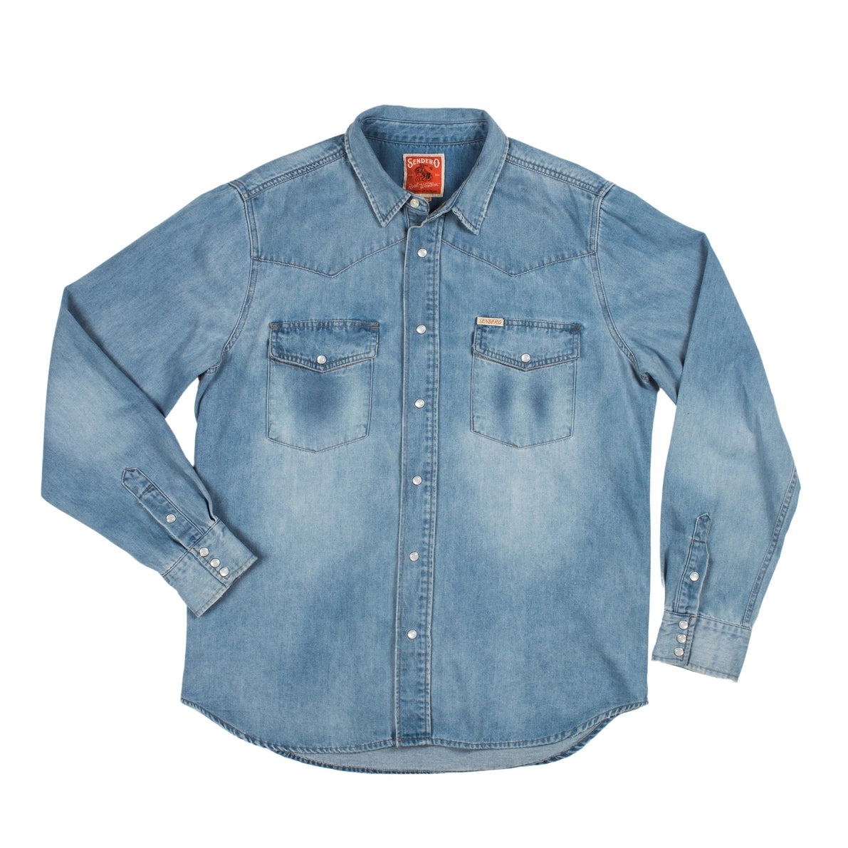 Wyatt Men's Western Denim Button Down