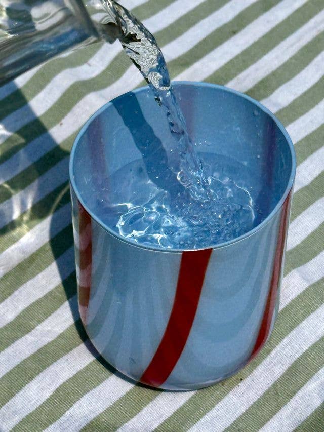 Atina Glassware - Blue & Red