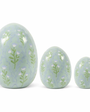 Handpainted Sage Green & Lavender Tulip Egg