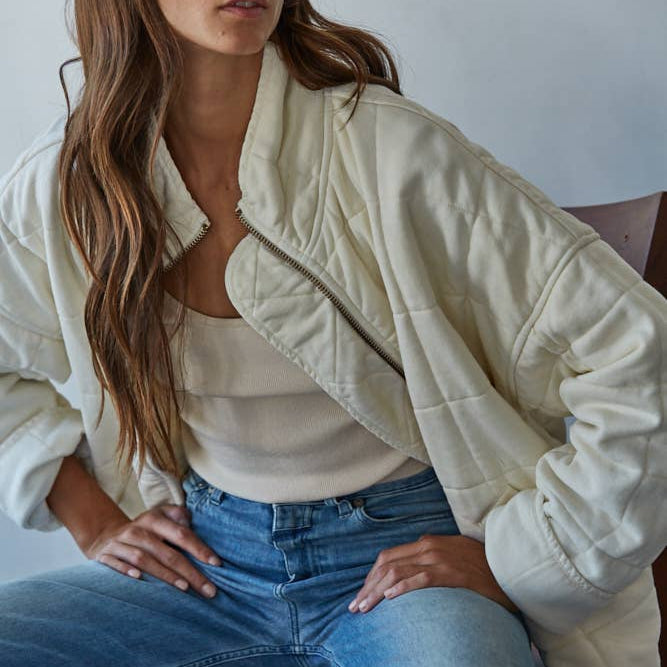 Quilted Knit Jacket
