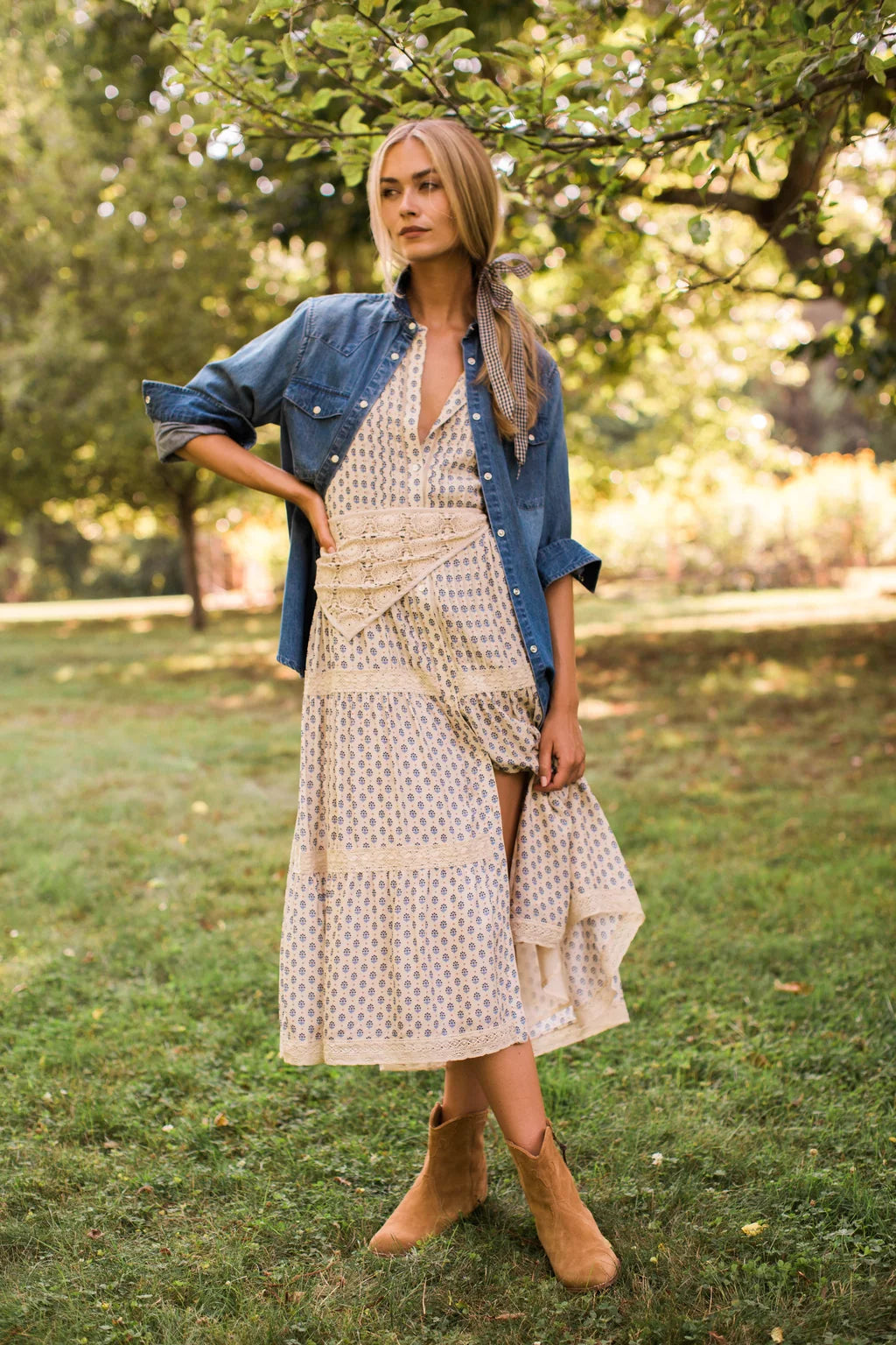 Eve Cotton Midi Dress