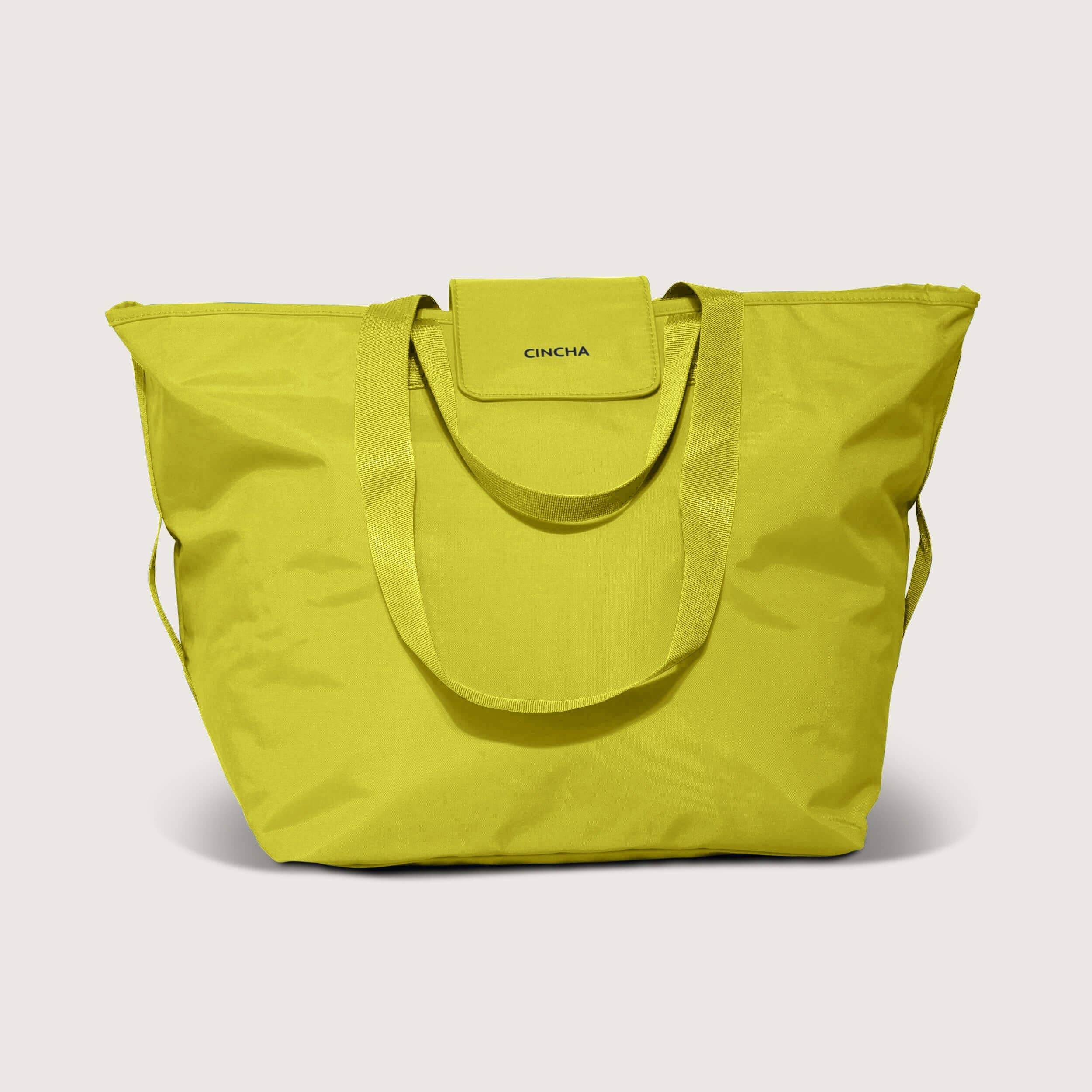 The Nylon Zip-All Tote By Cincha In Citron