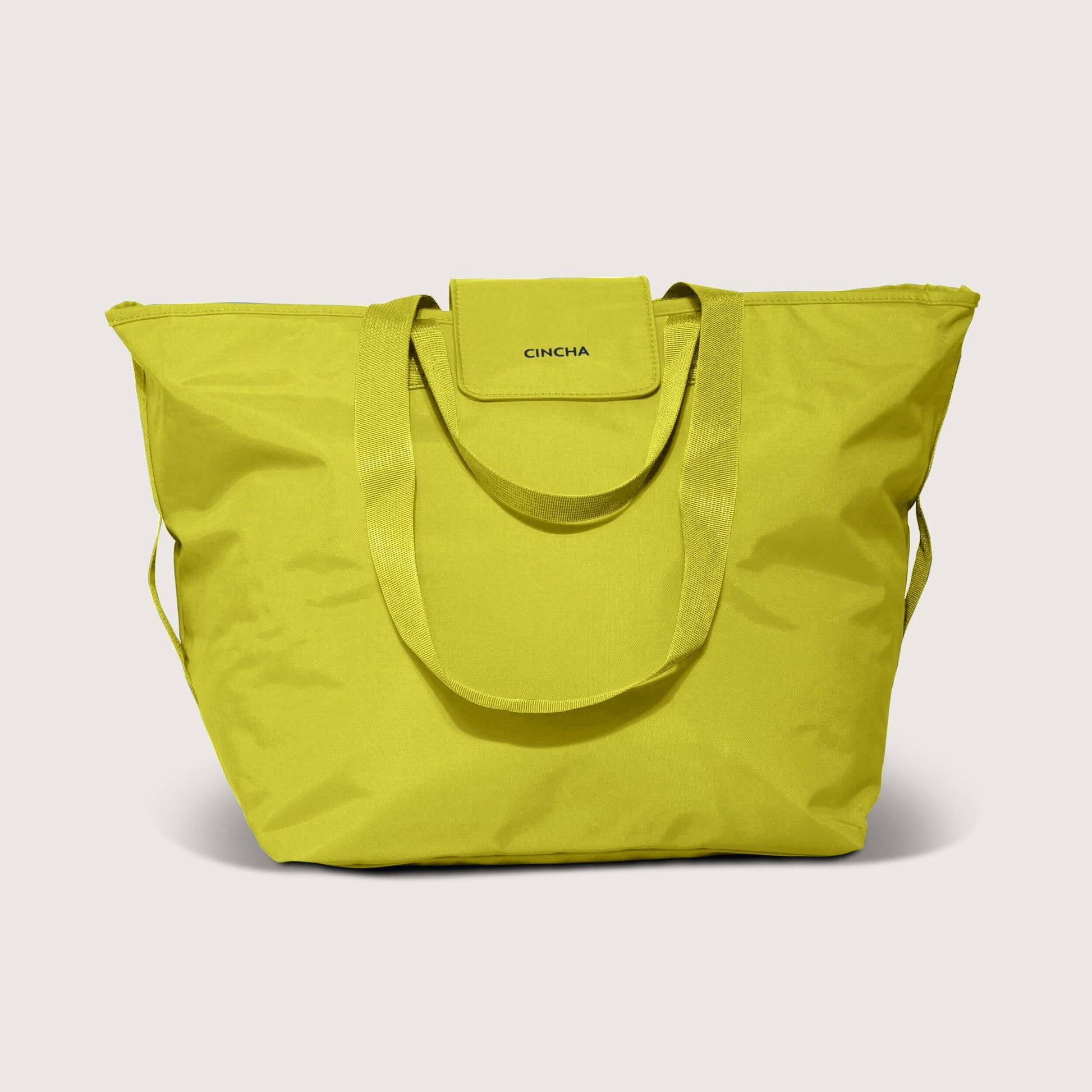 The Nylon Zip-All Tote By Cincha In Citron
