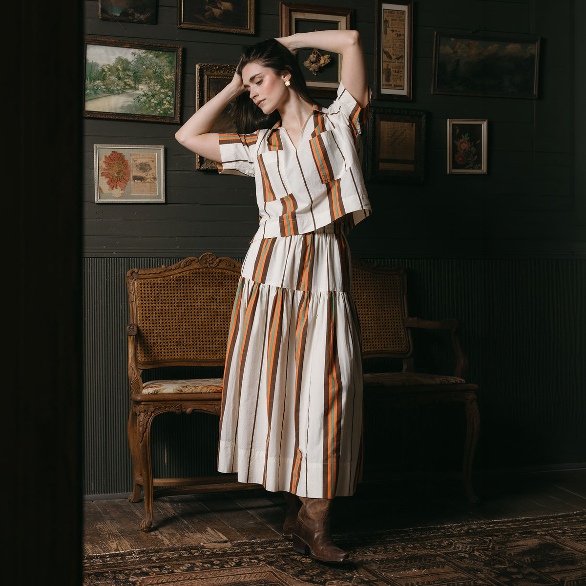Vintage Stripe Colette Skirt