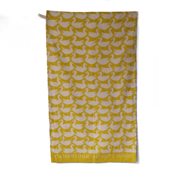 Acid Yellow Ducks Tea Towel