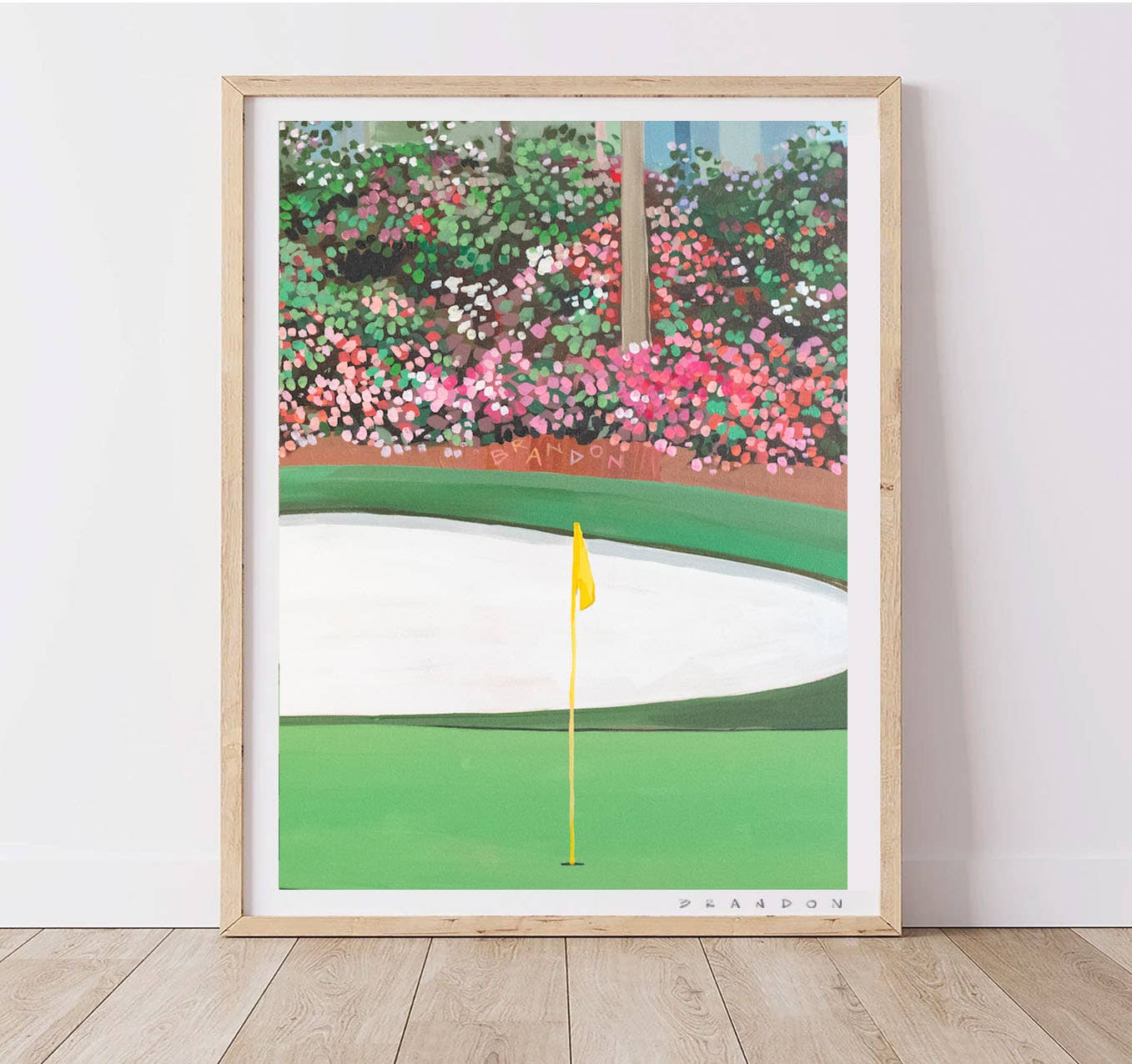 The Masters "Sunday Pin" At Augusta National Print