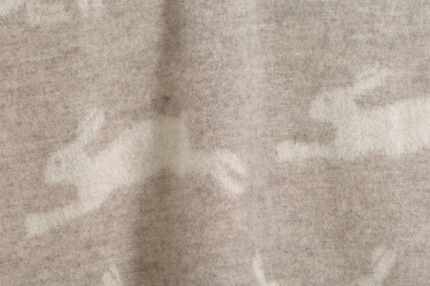 Hares Soft Brown Pure Wool Throw