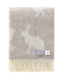Hares Soft Brown Pure Wool Throw