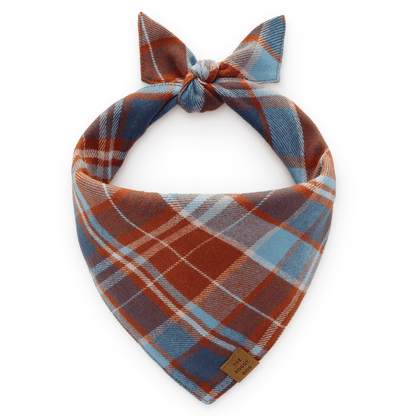Maple Plaid Flannel Dog Bandana