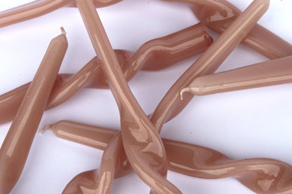 MÆGEN Twist Taper Candles - Plaster Pink