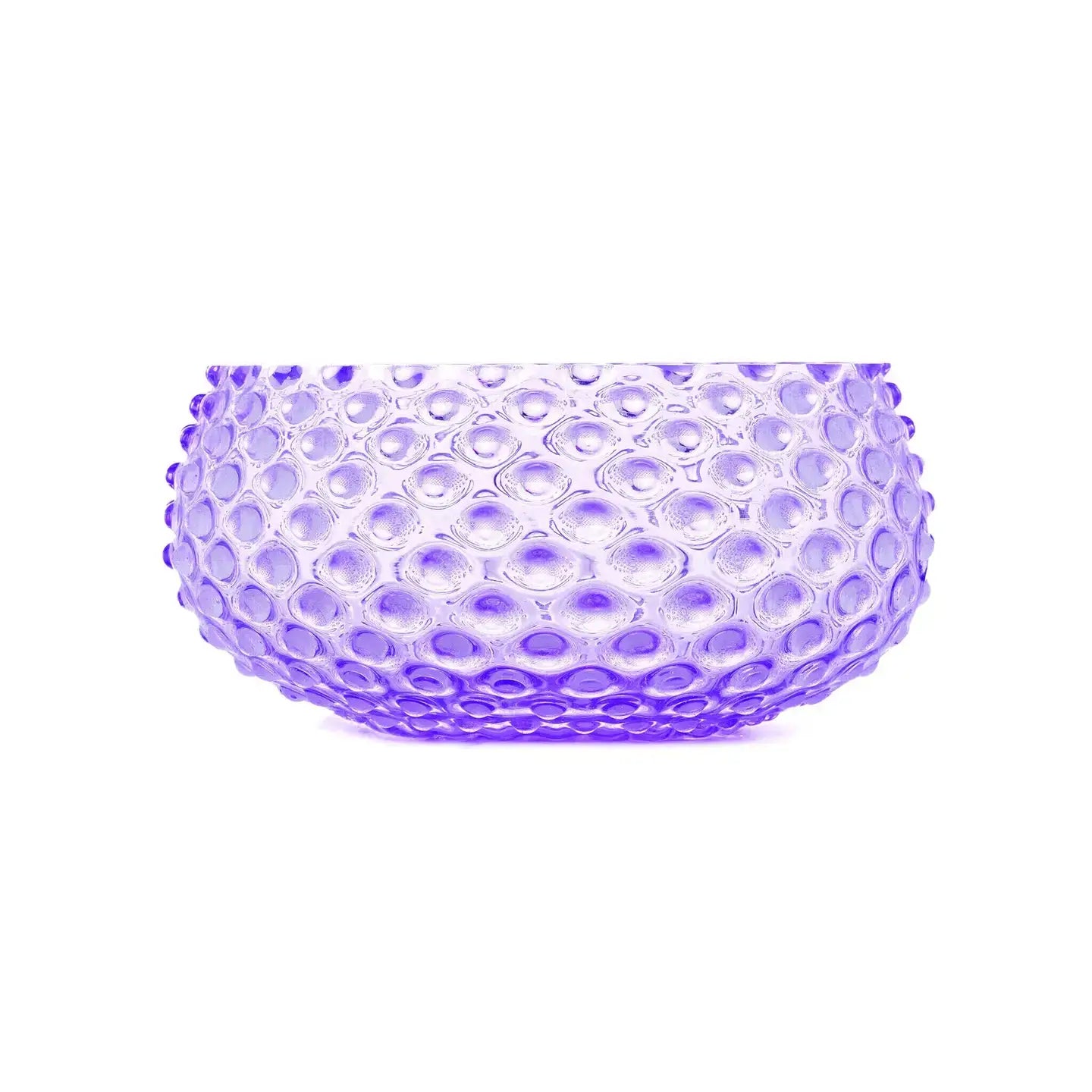Large Hobnail Glass Bowl | Lilac Bloom
