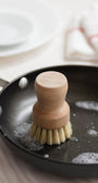 Fox Run Small Natural Dish Brush with Fiber Bristles, 3"