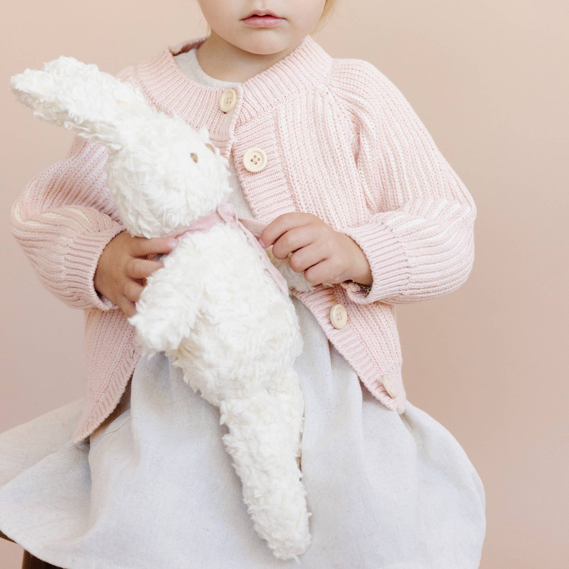 Charlie Bunny Pink Velvet Bow