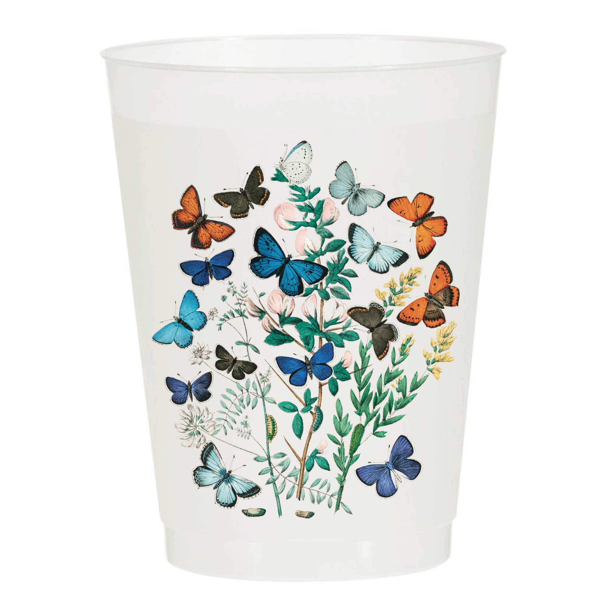 Butterfly Watercolor Frosted Cups