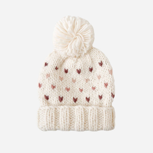 Mauve Hearts Sawyer Kids Hat