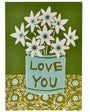 Very Large Card Love You Flowers