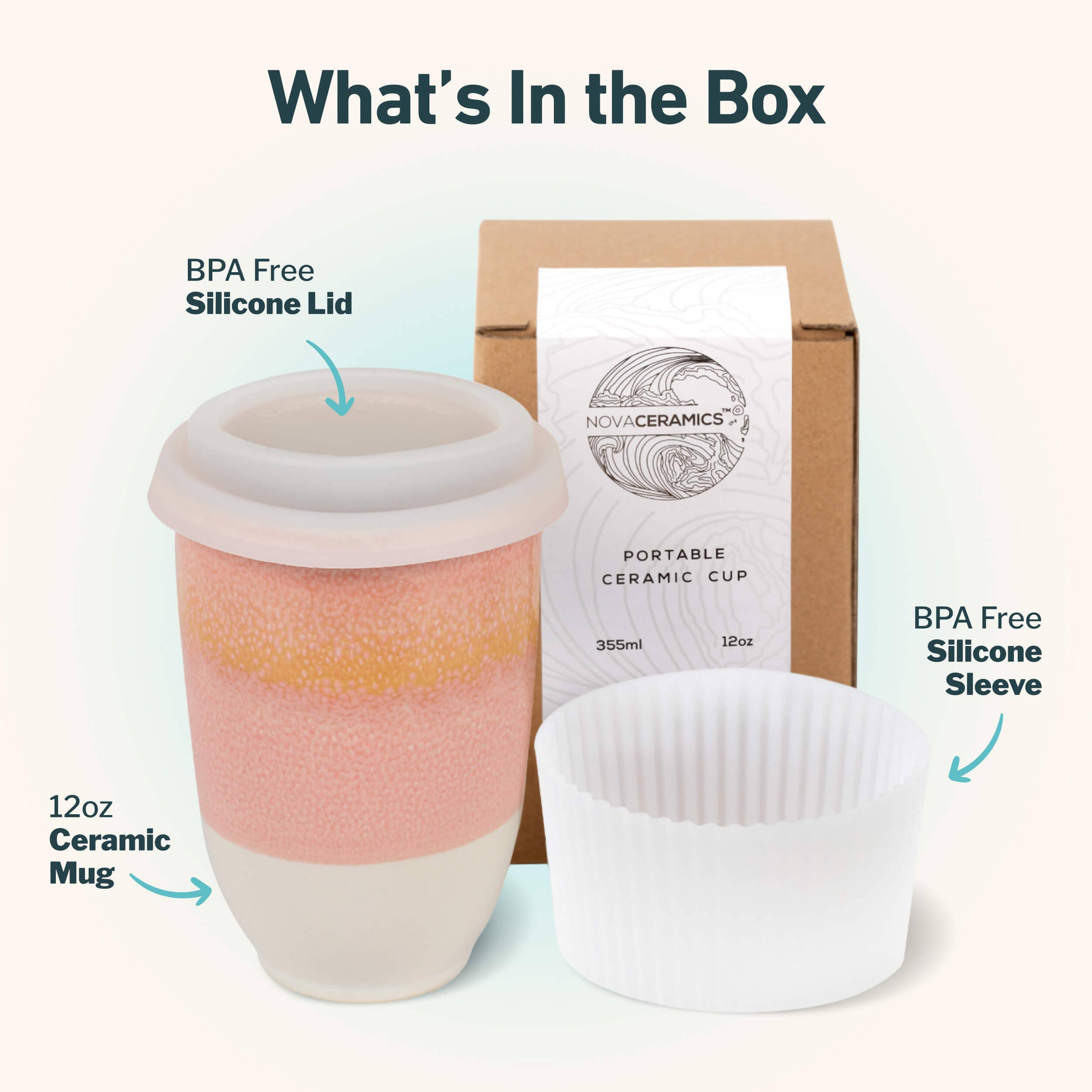 Afterglow 12oz Ceramic Travel Mug