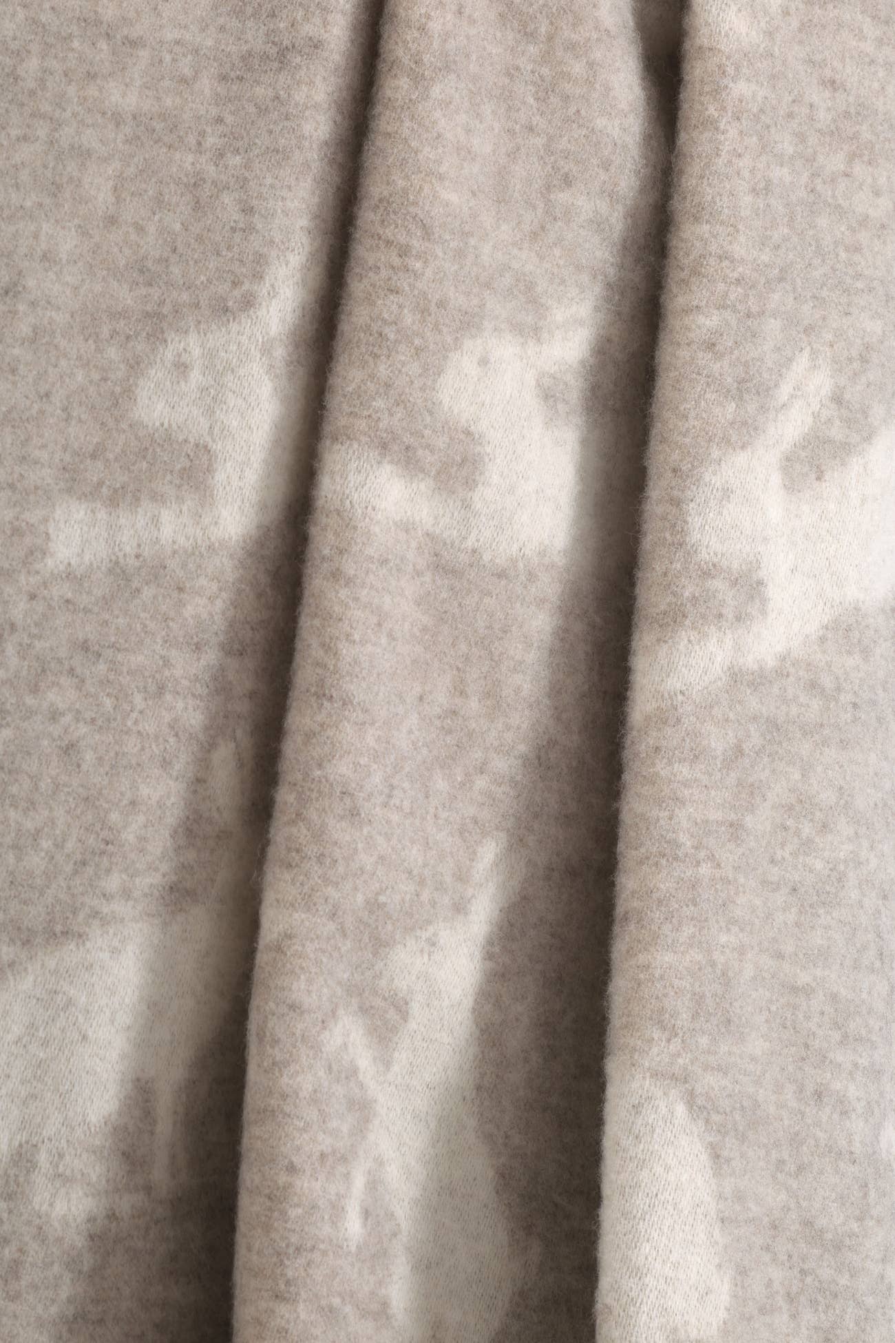 Hares Soft Brown Pure Wool Throw