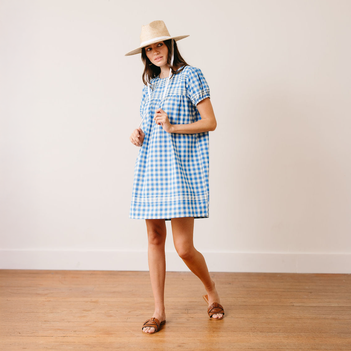 Blue Bay Gingham Penny Dress