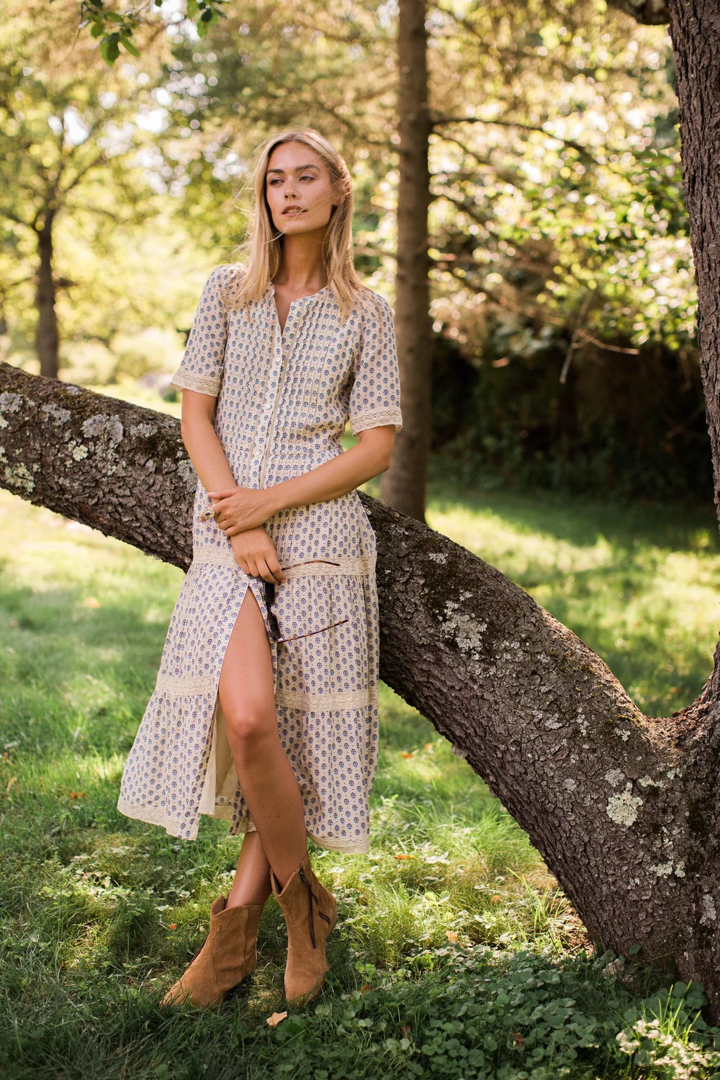 Eve Cotton Midi Dress
