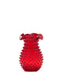 Holly Berries Hobnail Petal Vase