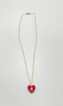 Signature Heart Necklace In Red
