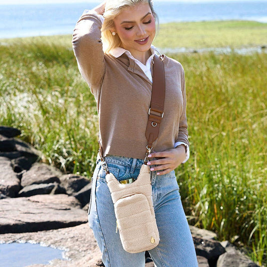 Ivory Sherpa Hydrobag® with Vegan Leather Strap