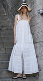 Tiered Eyelet Maxi Dress