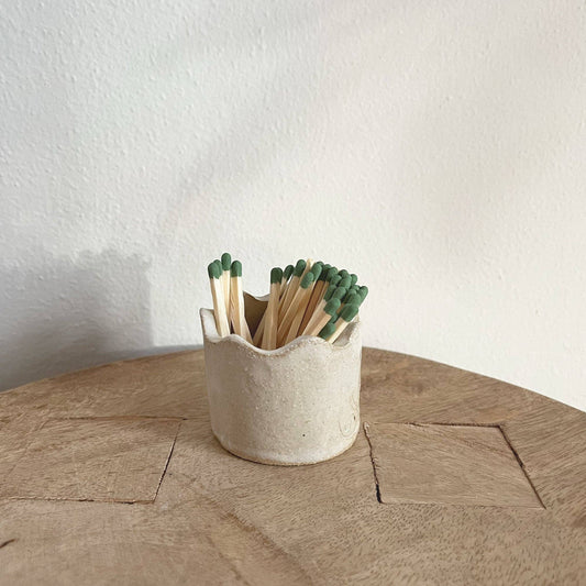 Stoneware Match Holders