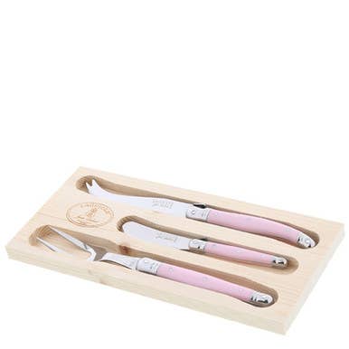Jean Dubost Pink Cheese Spreader Set