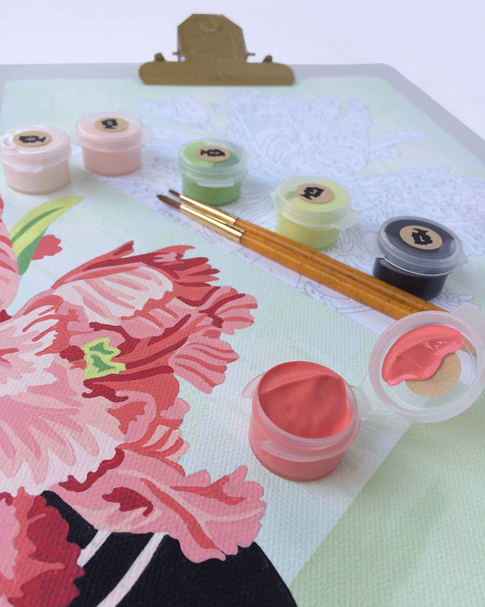Parrot Tulips in Vase Paint-by-Number Kit