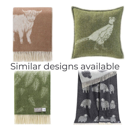 Brown Horse Wool Throw