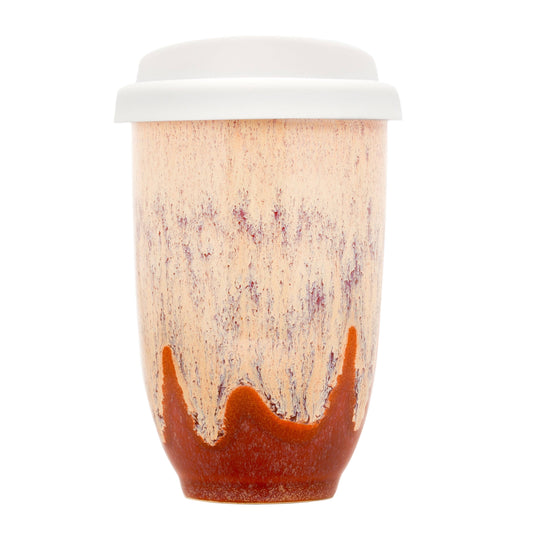 Jupiter Ceramic 12 Oz. Travel Mug with Lid & Sleeve