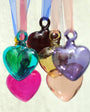 Hand Blown Decorative Glass Hearts