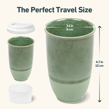 Emerald 12oz Ceramic Travel Mug
