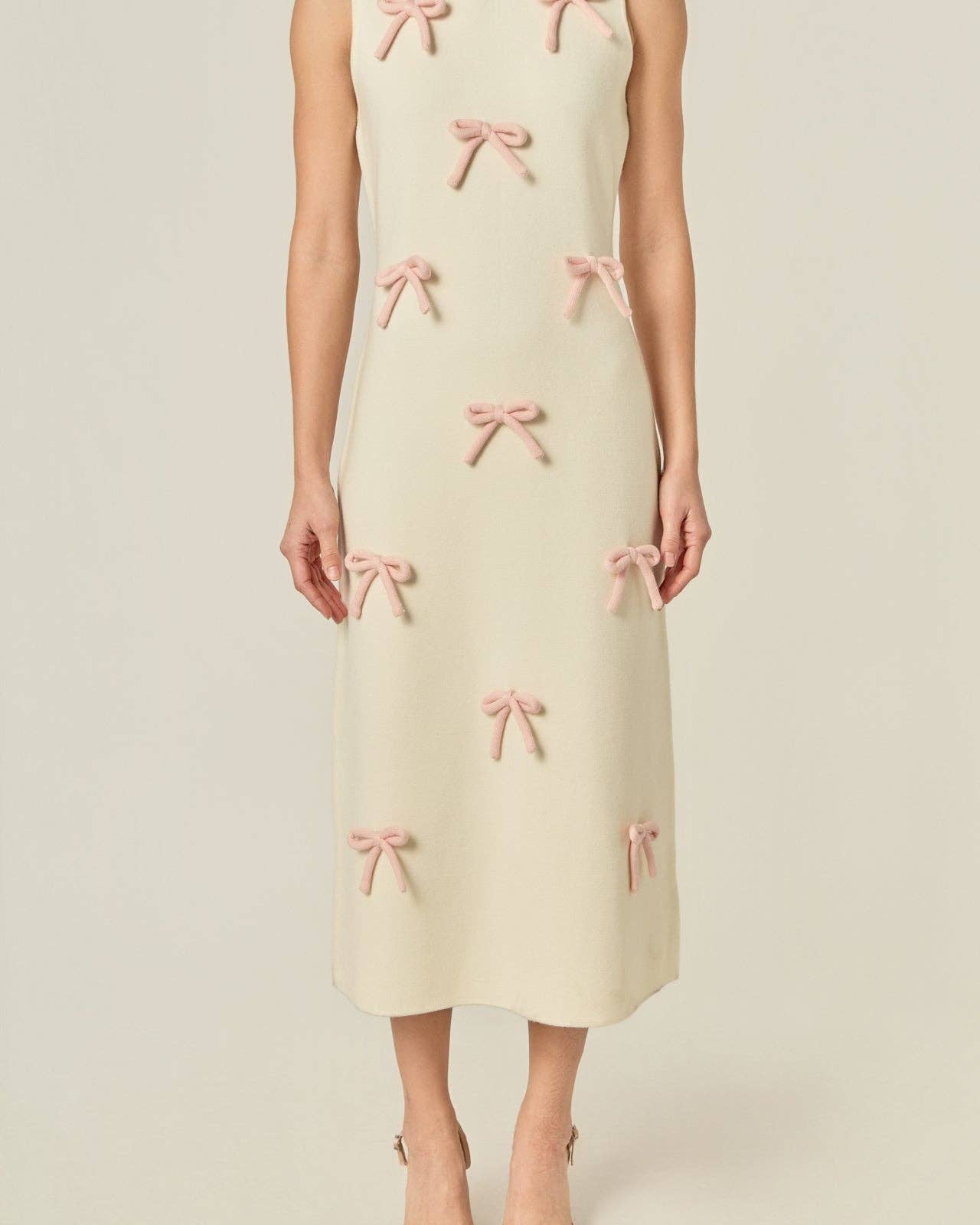 Lila Bow Midi Dress