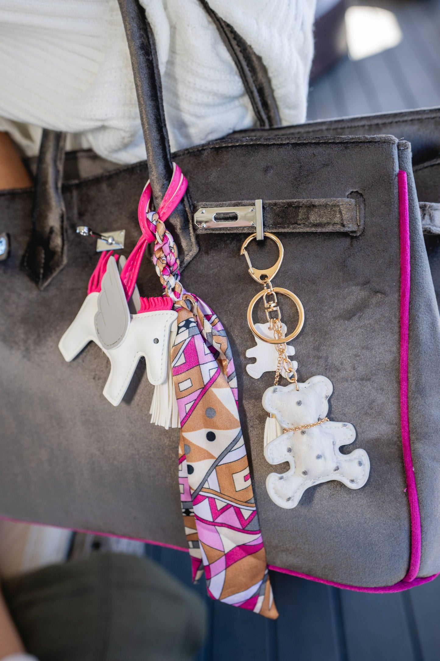 Happy Bear Bag Charm